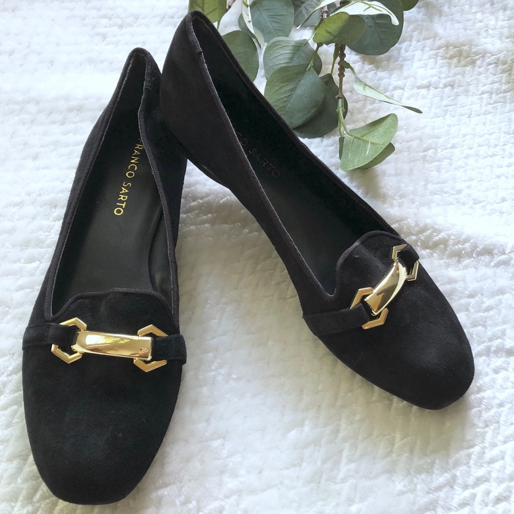 Franco Sarto Suede Buckle Loafer